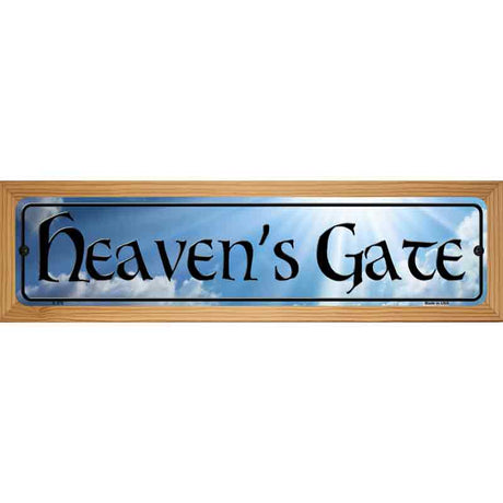 Heavens Gate Novelty Metal Street Sign 19" x 5.5" (WB-K)