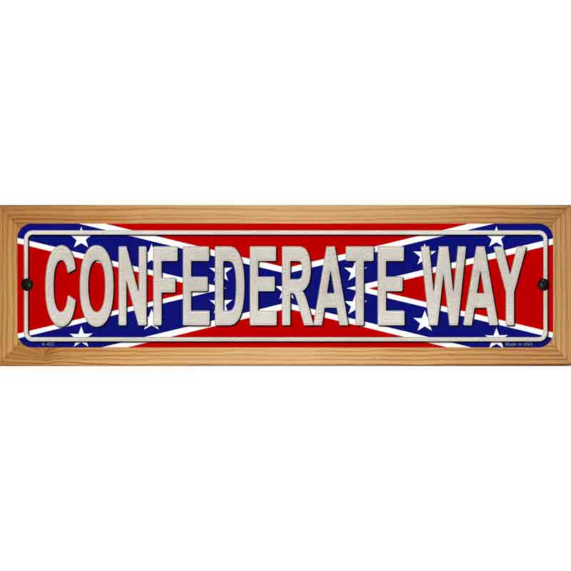 Confederate Way Metal Novelty Street Sign 19" x 5.5" (WB-K)