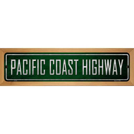 Pacific Coast Highway Metal Novelty Street Sign 19" x 5.5" (WB-K)