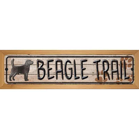 Beagle Trail Novelty Metal Street Sign 19" x 5.5" (WB-K)