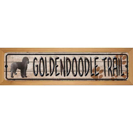 Golden Trail Novelty Metal Street Sign 19" x 5.5" (WB-K)