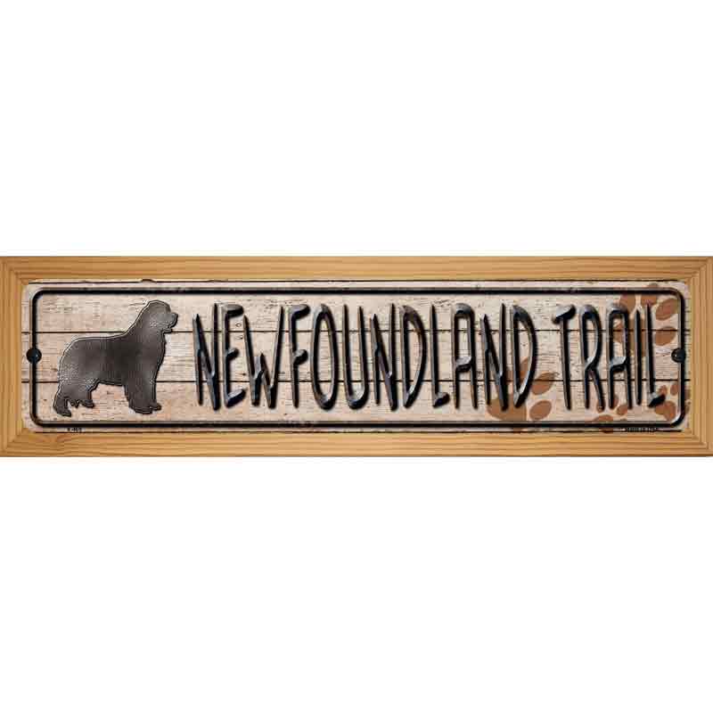 Newfoundland Trail Novelty Metal Street Sign 19" x 5.5" (WB-K)