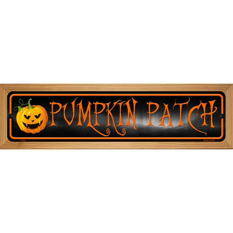 Pumpkin Patch Novelty Metal Street Sign 19" x 5.5" (WB-K)