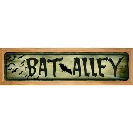 Bat Alley Novelty Metal Street Sign 19" x 5.5" (WB-K)