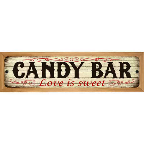 Candy Bar Novelty Metal Street Sign 19" x 5.5" (WB-K)