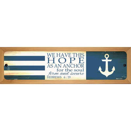 Hope Novelty Metal Street Sign 19" x 5.5" (WB-K)