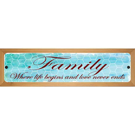 Family Novelty Metal Street Sign 19" x 5.5" (WB-K)