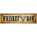 Whiskey Row Novelty Metal Street Sign 19" x 5.5" (WB-K)