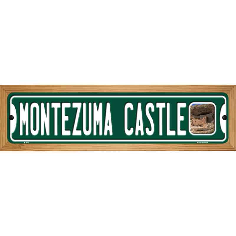 Montezuma Castle Novelty Metal Street Sign 19" x 5.5" (WB-K)