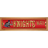 Knights Way Novelty Metal Street Sign 19" x 5.5" (WB-K)