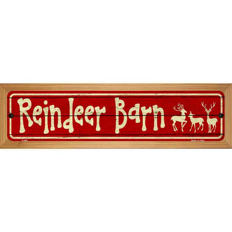 Reindeer Barn Novelty Street Sign 19" x 5.5" (WB-K)