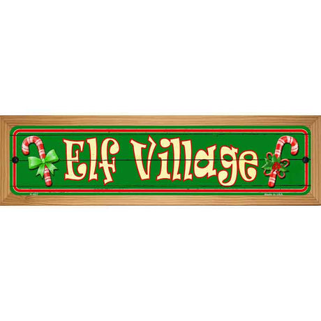 Elf Village Novelty Street Sign 19" x 5.5" (WB-K)