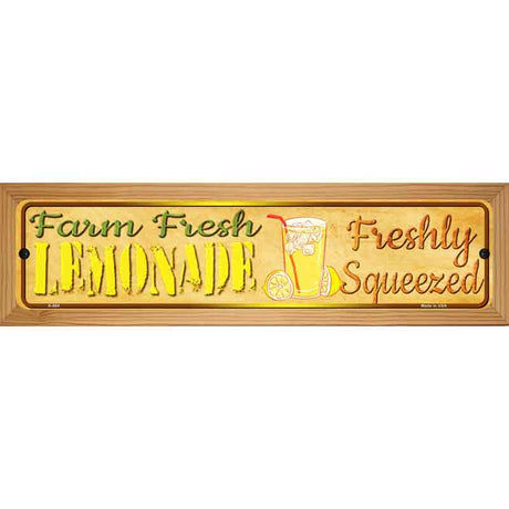 Farm Fresh Lemonade Novelty Metal Street Sign 19" x 5.5" (WB-K)