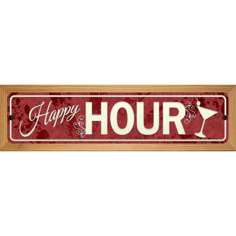 Happy Hour Novelty Street Sign 19" x 5.5" (WB-K)