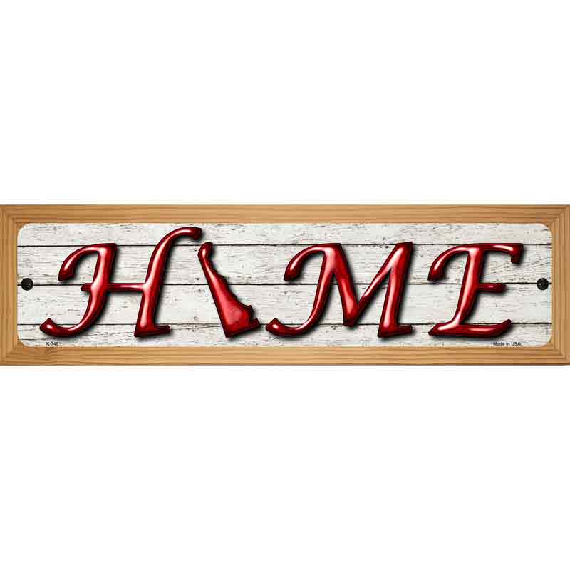 Delaware Home State Outline Novelty Metal Street Sign 19" x 5.5" (WB-K)