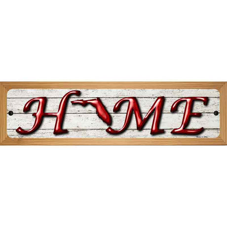 Florida Home State Outline Novelty Metal Street Sign 19" x 5.5" (WB-K)