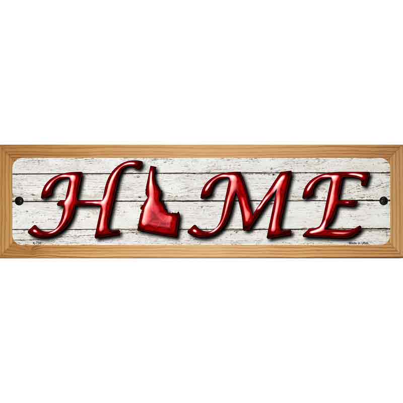 Idaho Home State Outline Novelty Metal Street Sign 19" x 5.5" (WB-K)