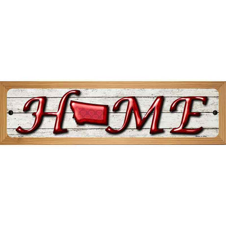 Montana Home State Outline Novelty Metal Street Sign 19" x 5.5" (WB-K)