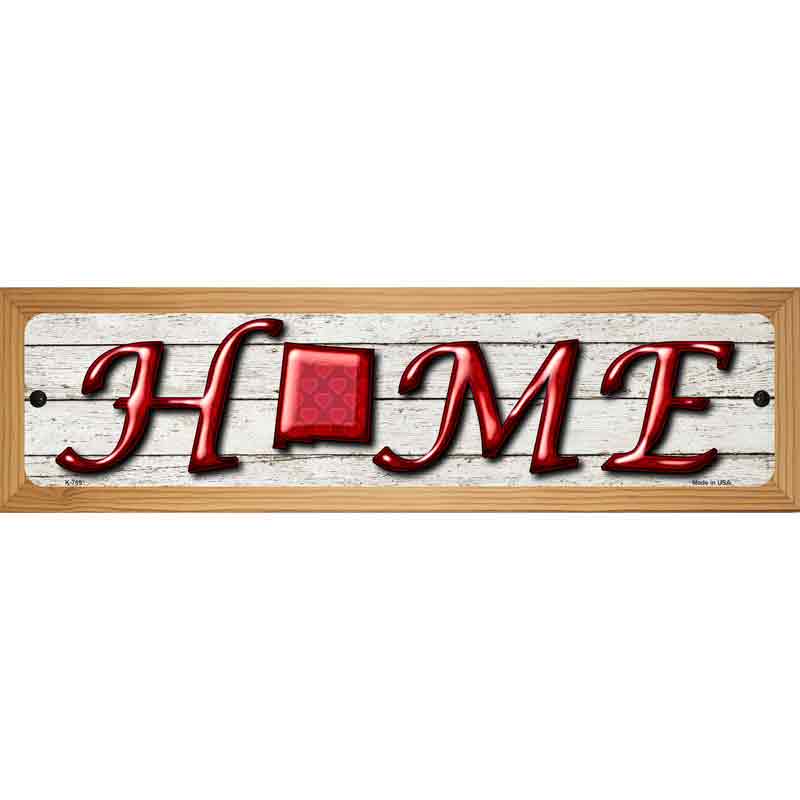 New Mexico Home State Outline Novelty Metal Street Sign 19" x 5.5" (WB-K)