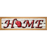 Wisconsin Home State Outline Novelty Metal Street Sign 19" x 5.5" (WB-K)