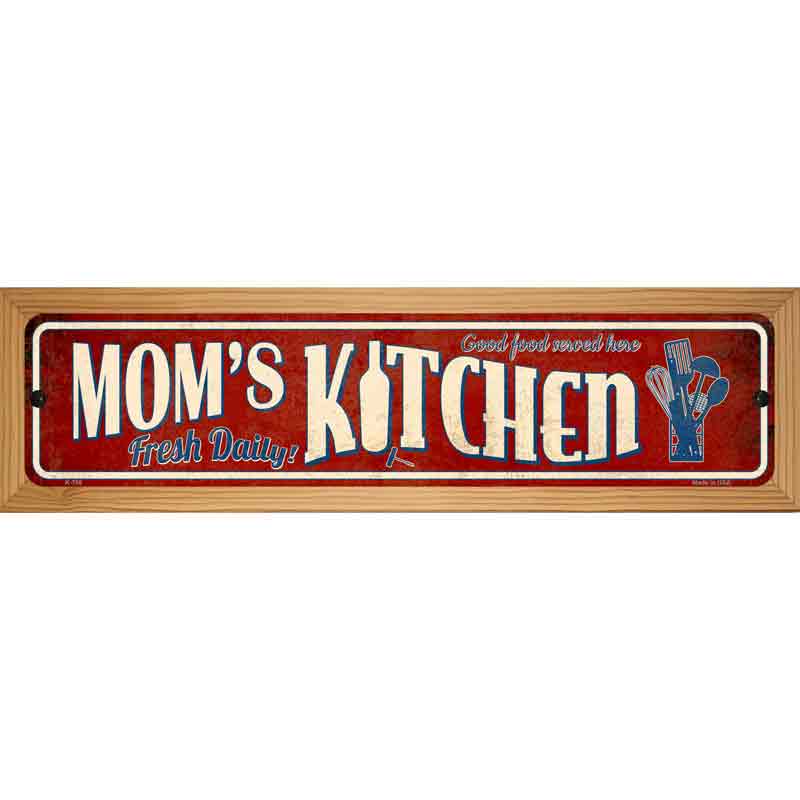 Moms Kitchen Novelty Street Sign 19" x 5.5" (WB-K)