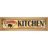 Country Kitchen Novelty Street Sign 19" x 5.5" (WB-K)