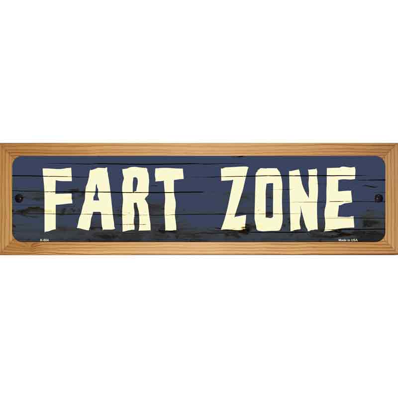 Fart Zone Novelty Metal Street Sign 19" x 5.5" (WB-K)