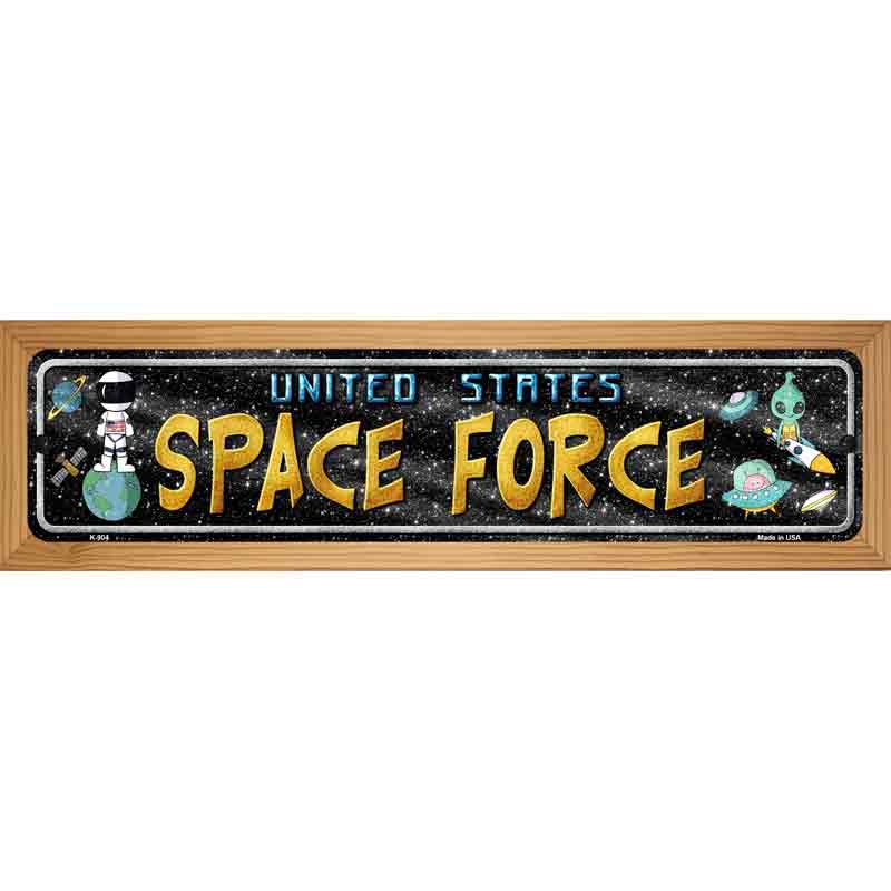 US Space Force Novelty Metal Street Sign 19" x 5.5" (WB-K)