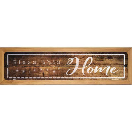 Bless This Home Novelty Metal Street Sign 19" x 5.5" (WB-K)