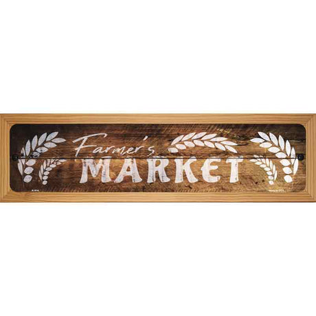 Farmers Market Novelty Metal Street Sign K-914 19" x 5.5" (WB-K)