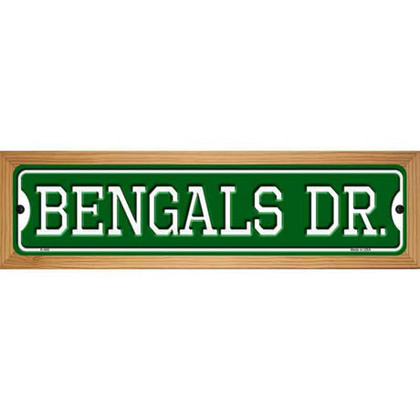 Bengals Dr Novelty Metal Street Sign 19" x 5.5" (WB-K)