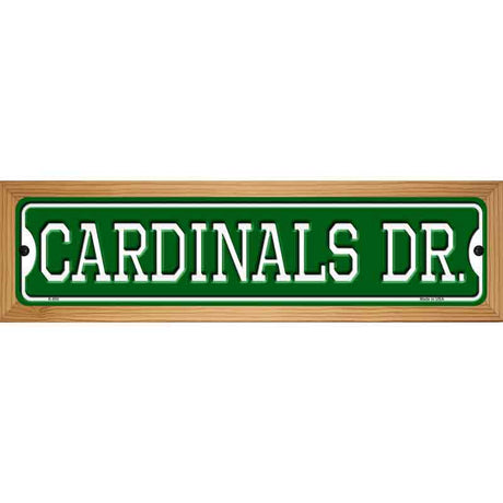 Cardinals Dr Novelty Metal Street Sign 19" x 5.5" (WB-K)