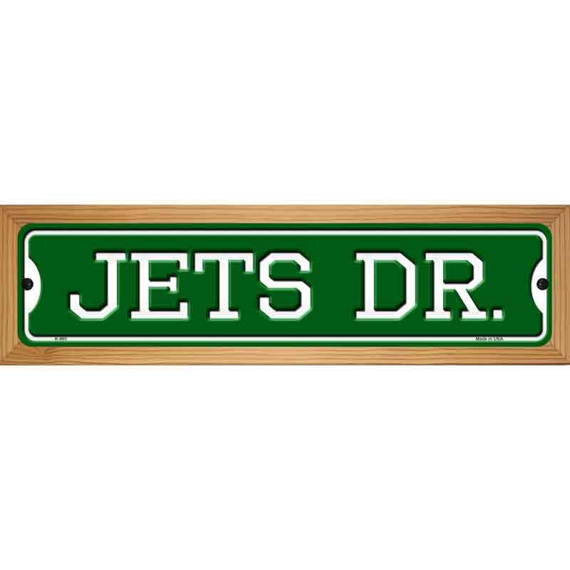 Jets Dr Novelty Metal Street Sign 19" x 5.5" (WB-K)