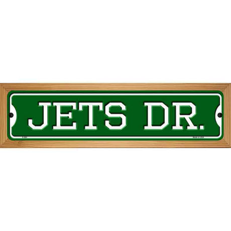 Jets Dr Novelty Metal Street Sign 19" x 5.5" (WB-K)