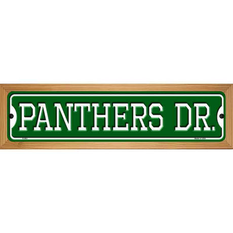 Panthers Dr Novelty Metal Street Sign 19" x 5.5" (WB-K)