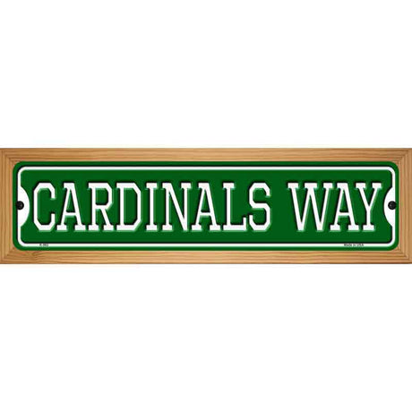 Cardinals Way Novelty Metal Street Sign 19" x 5.5" (WB-K)