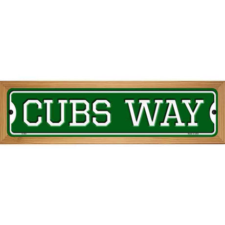 Cubs Way Novelty Metal Street Sign 19" x 5.5" (WB-K)