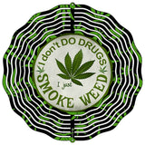 I Just Smoke Weed Novelty Metal Wind Spinner WCS-214