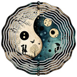 Yin and Yang Spooky Night Novelty Metal Wind Spinner WCS-216