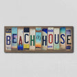 Beach House License Plate Tag Strip Novelty Wood Sign WS-017