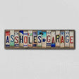 Asshole's Garage License Plate Tag Strip Novelty Wood Sign WS-026