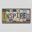 Inspired License Plate Tag Strip Novelty Wood Sign WS-061