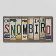 Snowbird License Plate Tag Strip Novelty Wood Sign WS-078