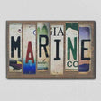 Marine License Plate Tag Strips Novelty Wood Sign WS-093