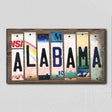 Alabama License Plate Tag Strips Novelty Wood Signs WS-156