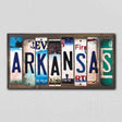 Arkansas License Plate Tag Strips Novelty Wood Signs WS-158