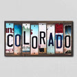 Colorado License Plate Tag Strips Novelty Wood Signs WS-159