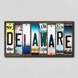 Delaware License Plate Tag Strips Novelty Wood Signs WS-161