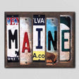 Maine License Plate Tag Strips Novelty Wood Signs WS-170