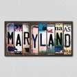 Maryland License Plate Tag Strips Novelty Wood Signs WS-171